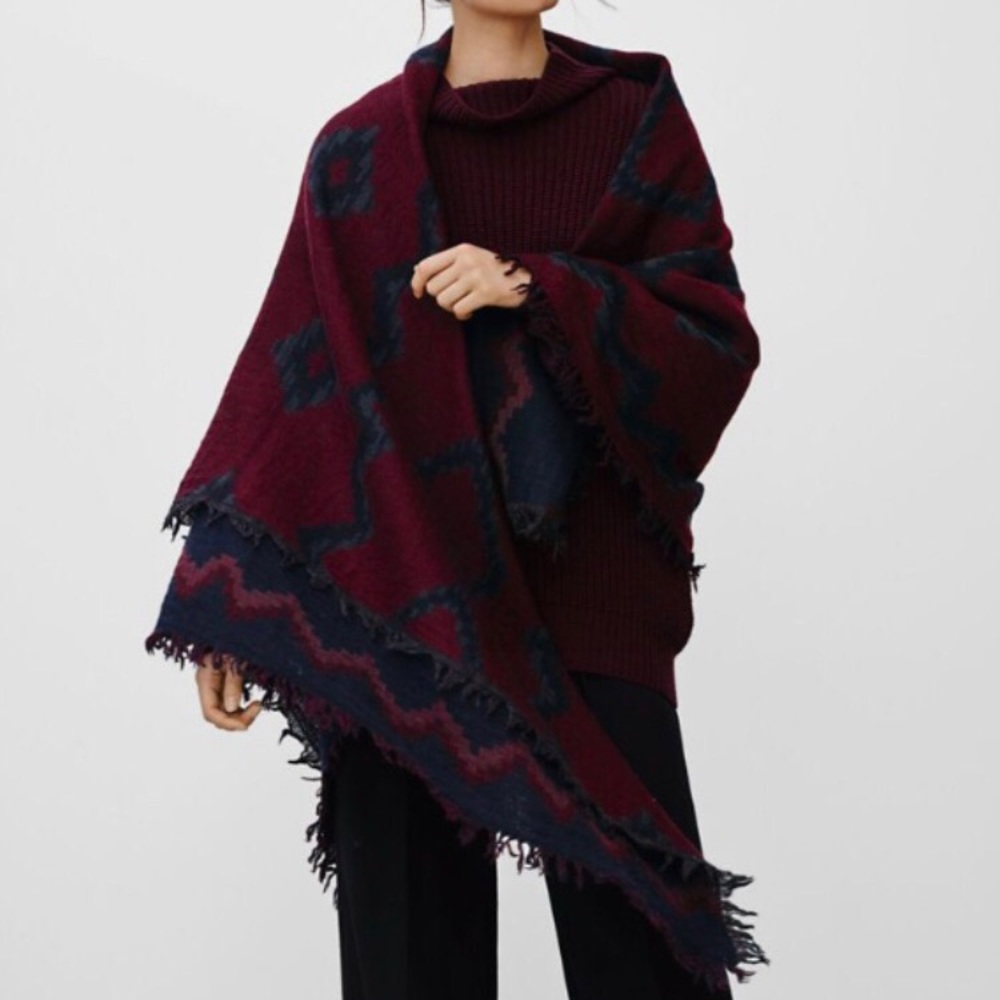Wilfred Diamond Mosiac Blanket Scarf Balsamine